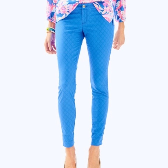 Lilly Pulitzer Pants - Lilly Pulitzer Kelly Skinny Ankle Pant Bennet Blue